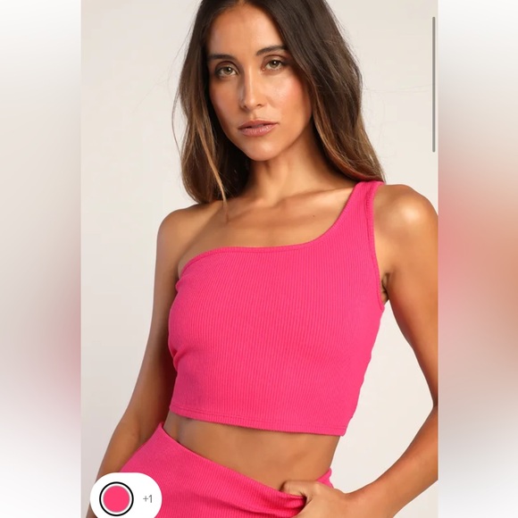 Lulu’s Phenomenal Style Magenta One-Shoulder Two-Piece Midi Dress - Picture 3 of 7